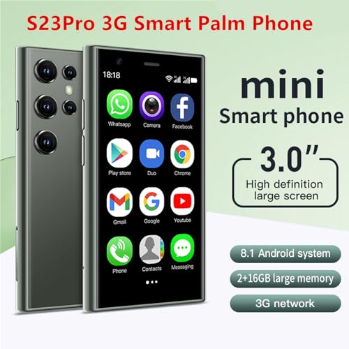 3G Mini Smartphone 3.0 Inch WiFi GPS Quad Core Android 8.1 Cell Phone Dual Sim HD Camera J113