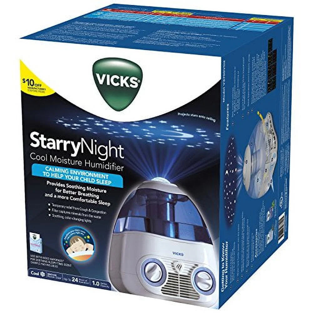 Cool Mist Humidifier for Bedrooms with Star Light Display X633578