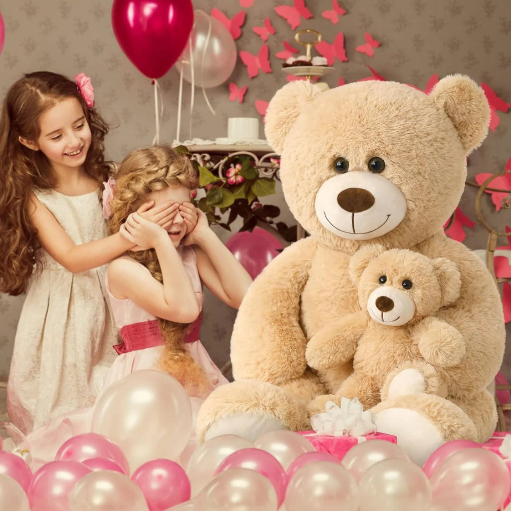 Giant Teddy Bear Mommy and Baby Soft Plush Stuffed Animal E936