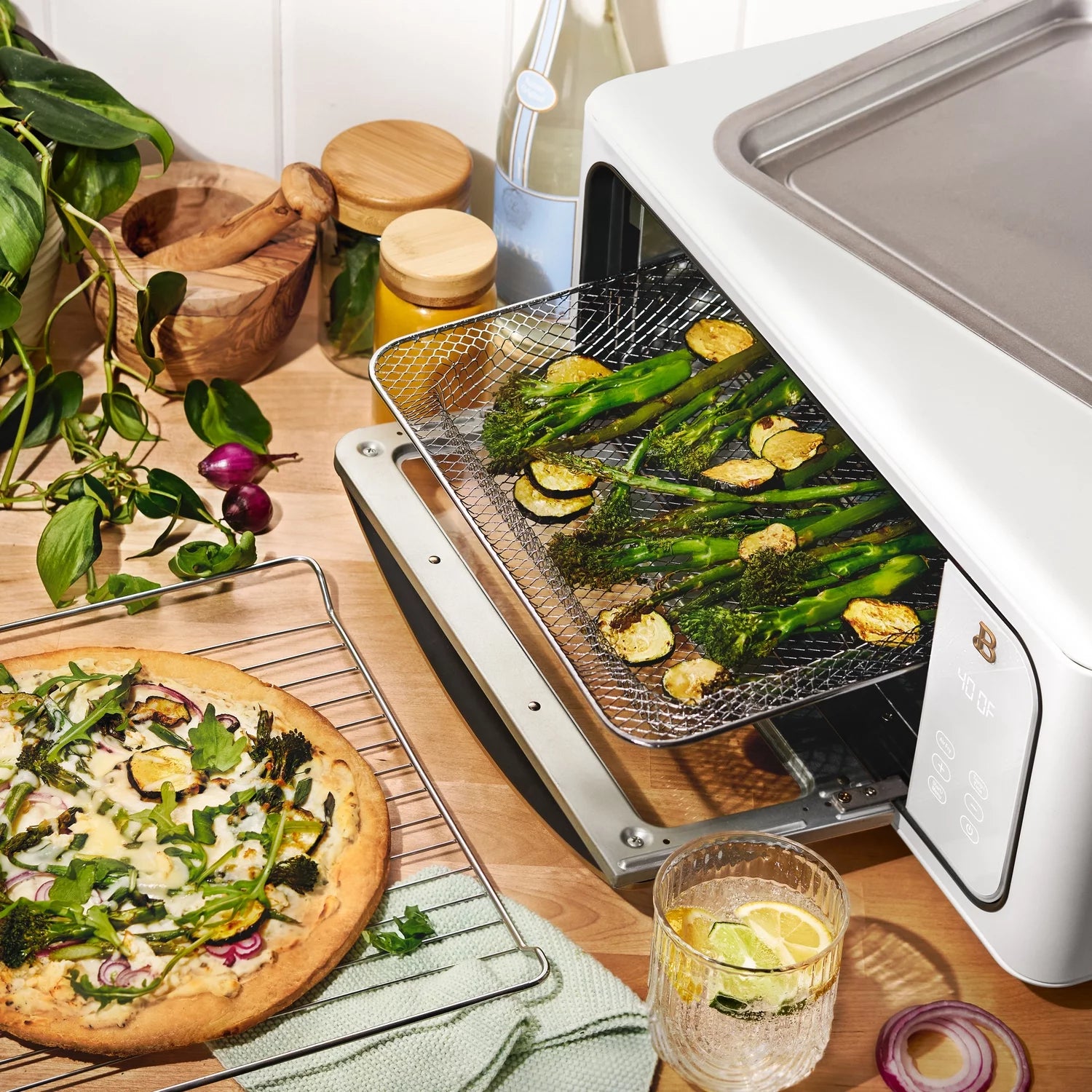 Infrared Air Fry Toaster Oven, 9-Slice, 1800 W, White S1414