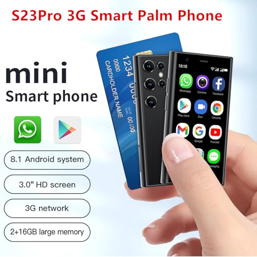 3G Mini Smartphone 3.0 Inch WiFi GPS Quad Core Android 8.1 Cell Phone Dual Sim HD Camera J113