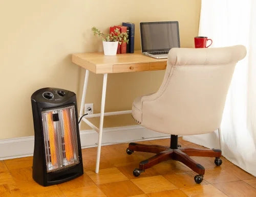 Tower Radiant Quartz Heater with Fan V198596