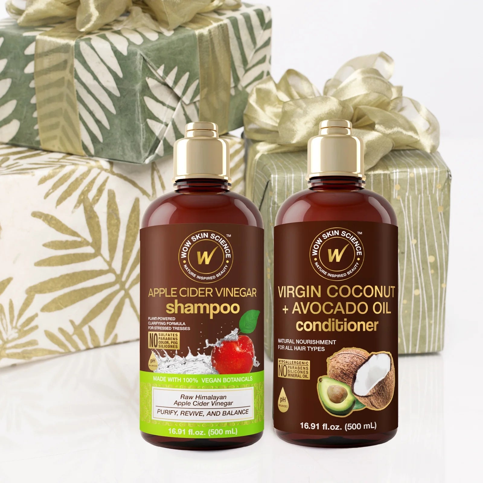 Apple Cider Vinegar Shampoo & Coconut Avocado Conditioner Duo 16.9 oz W92022