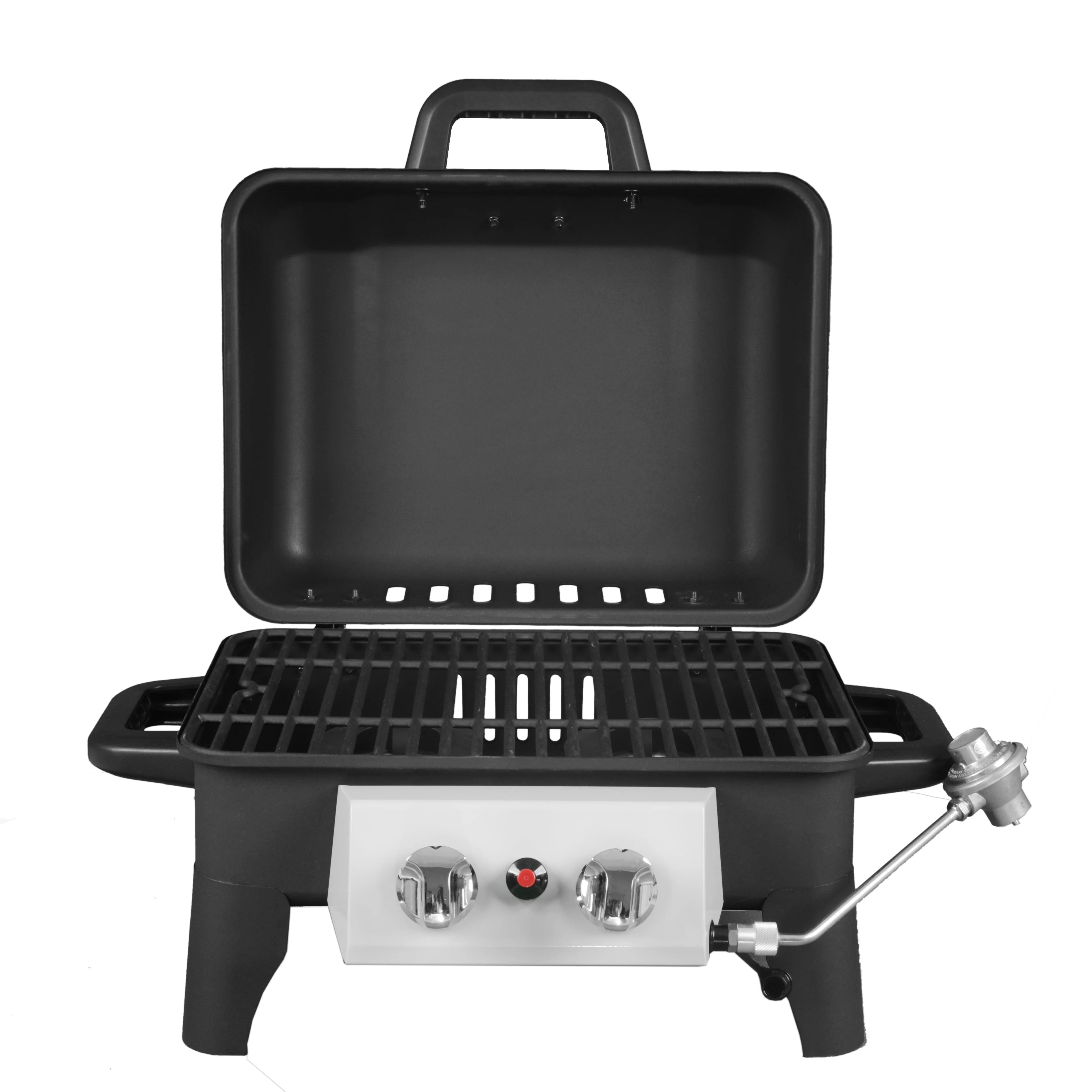 2 Burner Portable Propane Gas Grill, Black W3840