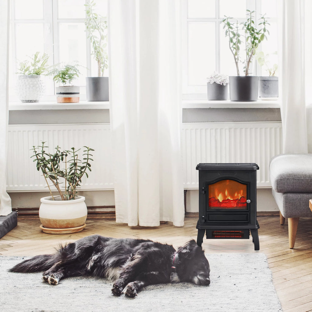 Infrared Quartz Electric Stove Heater, 1500W, Black Y898