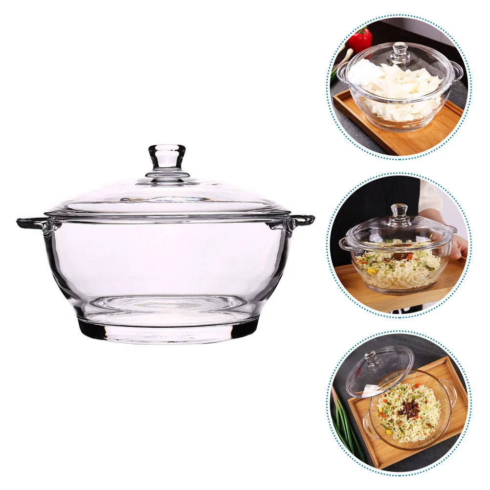 Tempered Glass Salad Bowl, Microwave Safe R7164